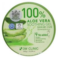 Крем-гель 3W Clinic багатофункціональний зволожуючий Aloe Vera Soothing Gel 300 мл