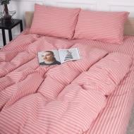 Комплект постельного белья MirSon 110х140 см 17-0607 Stripe Pink Бязь розовый