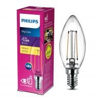 Лампа светодиодная Philips Classic 4 Вт B35 прозрачная E14 220 В 3000 К