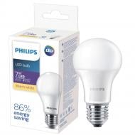 Лампа светодиодная Philips EcoHome 7 Вт A60 матовая E27 220 В 3000 К