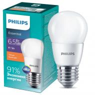 Лампа світлодіодна Philips ESS 6.5 Вт P45 матова E27 220 В 2700 К