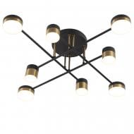 Люстра светодиодная Victoria Lighting с пультом д/у 77 Вт черный/золото Quentin/PL8 black