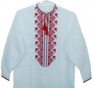 Вышиванка Эдельвика 178-17/09 р.122-128 белый с красным