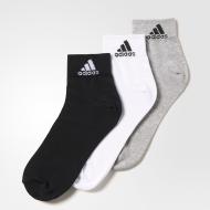 Шкарпетки Adidas AA2322 р.35-38 чорний/білий/сірий 3 шт.