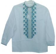 Вышиванка Эдельвика 178-17/09 р.116 белый с бирюзовым