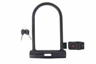 Замок велосипедный U-lock py 6168 на ключе 127мм x 229мм черный