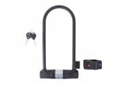 Замок велосипедный U-lock py 6001 на ключе 115мм x 265мм черный