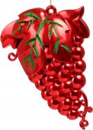 Елочная игрушка Виноград красный 20 см HE-N791