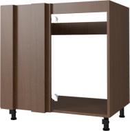 Тумба нижняя мойка (левый щит) 800x820x522 мм орех