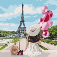 Картина за номерами Гуляючи вулицями Парижа 50х50 см 50x50 см Ідейка