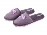Тапки домашние Twins HS-OZ велюровые с бантом р.36/37 фиолетовый