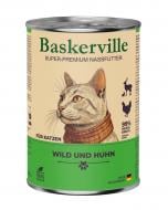 Корм влажный для стерилизованных и малоактивных кошек Baskerville Classic Дичь с мясом птицы 400 г