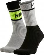 Носки Nike U SNKR SOX CRW SK0202-903 р.M серый 2 шт.