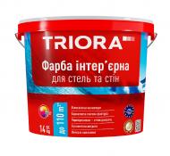 Фарба акрилова водоемульсійна Triora Фарба інтер’єрна для стель та стін TRIORA мат білий 14 кг