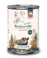 Корм влажный беззерновой для собак с чувствительным пищеварением Baskerville Prebio дикий кабан с малиной 400 г