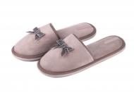 Тапки домашние Twins HS-OZ велюровые с бантом р.40 бежевый