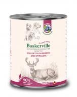 Корм влажный беззерновой Baskerville Sensitive оленина с черникой и спирулиной 800 г