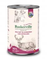Корм влажный беззерновой Baskerville Sensitive оленина с черникой и спирулиной 400 г