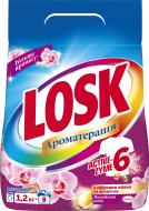 Порошок для машинной и ручной стирки Losk аромат Малайзийских цветов 1,2 кг