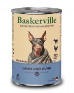 Корм влажный беззерновой для собак Baskerville Classic ягненок и петух 400 г