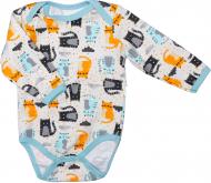 Боди для мальчика Bambinelli Котики р.56 бежевый с принтом