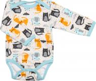 Боді для хлопчика Bambinelli Котики р.62 бежевий із принтом
