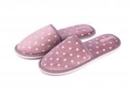 Тапки домашние Twins HS-OZ велюровые в горошек р. 40 розовый