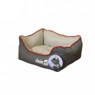 Лежак, AnimAll Nena S, для собак, серый, 45×35×16 см