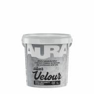 Декоративное покрытие Aura Эффект бархата Velour Silver 1 л 1,2 кг