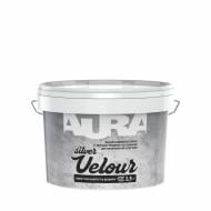 Декоративне покриття Aura Ефект оксамиту Velour Silver 2,5 л 3 кг