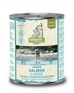 Корм влажный Isegrim Junior River лосось с просом, черникой и травами 800 г
