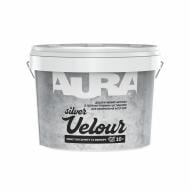 Декоративное покрытие Aura Эффект бархата Velour Silver 10 л 11,9 кг