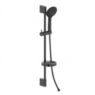 Душовий гарнітур VOLLE CASCADA B45, лійка O110мм, 3 режими, штанга 72 см, шланг PVC 150см, мильниця, de la nochi Душовий гарнітур VOLLE CASCADA B45, лійка O110мм, 3 режими, штанга 72 см, шланг PVC 150см, мильниця, de la nochi