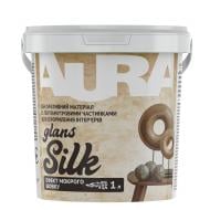 Декоративне покриття Aura Мокрий шовк Silk Glans 1 л 1,2 кг