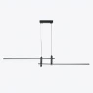 Люстра підвісна Berger 2x25 Вт LED-модуль чорний 7025-PL-25 Black