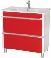 Тумба напольная Aqua Rodos Париж 85 красная с умывальником Arte 85 Тумба напольная Aqua Rodos Париж 85 красная с умывальником Arte 85