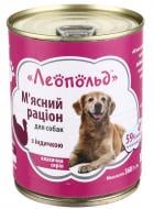 Консерва для усіх порід Леопольд для собак М'ясний раціон з індичкою 360 г 360 г