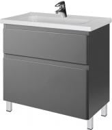 Тумба підлогова Мойдодир Палермо 80 (серая) + Creavit SU-80