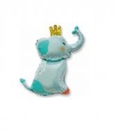 Кулька фольгована Твоя Забава Міні фігура слоник 25 см 25 см блакитний