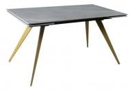 Стол обеденный Стар 1400х800х750 серый/черный