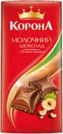 Шоколад Корона молочный с орехом 90 г 7622210815446