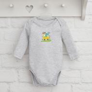 Боди детское для мальчика Blanka Авто р.86 серый 110147