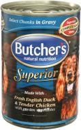 Корм для всех пород Butcher's Superior в соусе с уткой курицей и овощами 400 г 52307 400 г