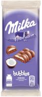 Шоколад Milka Bubbles молочный пористый с кокосом 97 г