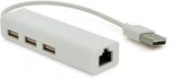 Мережевий адаптер Veggieg (U2-3U/15022) USB 2.0, 3ХUSB 2.0, 1ХGE LAN