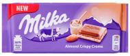 Шоколад молочний Мilka з кремово-мигдальною начинкою 90г