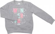 Світшот для дівчинки Luna Kids 1 р.104 сірий меланж