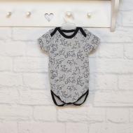 Боди детское для мальчика Blanka Акулы р.74 серый 12670