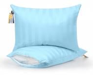 Подушка №482 Valentino Hand Made Eco-Soft м’яка MirSon 40x40 см блакитний