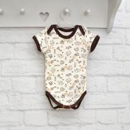 Боди детское для мальчика Blanka Африка р.86 бежевый 12882